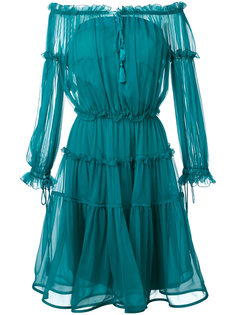 off-the-shoulder midi dress Alberta Ferretti