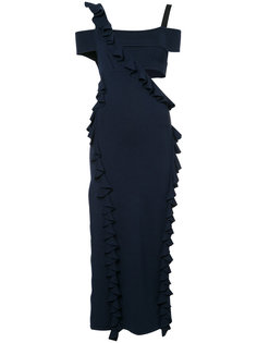 cut-out ruffle trim dress  Jason Wu