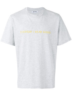 embroidered slogan T-shirt Sunnei