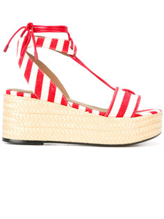 striped wedge sandals Sonia Rykiel