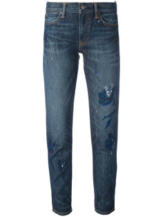 укороченные джинсы с цветочным принтом Polo Ralph Lauren