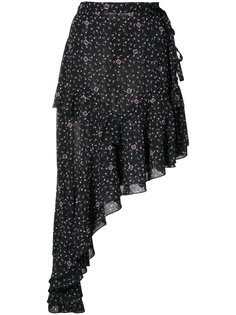 Floral Make Love asymmetric skirt Sandy Liang