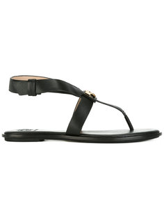 сандалии с бляшкой с логотипом Tory Burch