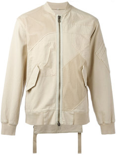 куртка-бомбер  лоскутного кроя Helmut Lang