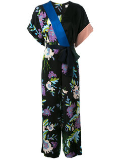 floral print belted jumpsuit Diane Von Furstenberg