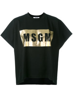 футболка прямого кроя  MSGM