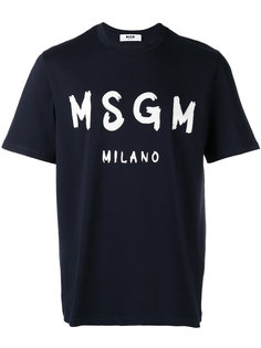 футболка с логотипом MSGM
