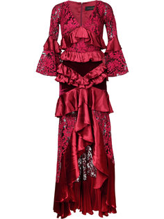 crimson magnolia gown Romance Was Born