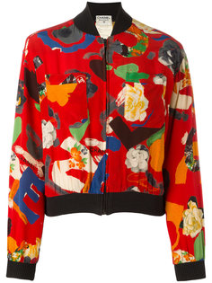 floral bomber jacket Chanel Vintage