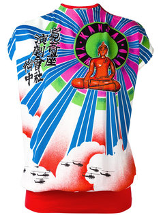 Buddha print top Kansai Yamamoto Vintage