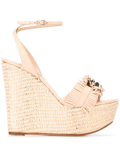 fringed chain wedges Casadei