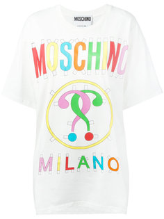 футболка с принтом логотипа Moschino Vintage