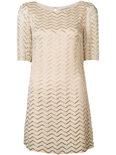 metallic zigzag T-shirt dress Alice+Olivia