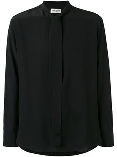 рубашка с завязкой на горловине Saint Laurent