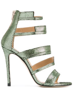 metallic strappy sandals Marc Ellis