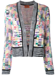 кардиган без застежки в технике интарсия Missoni