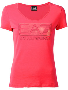 embellished logo T-shirt Ea7 Emporio Armani