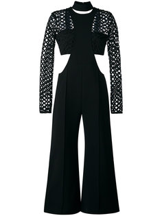 lace trim jumpsuit  Self-Portrait