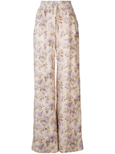 wide-leg floral snap pants Zimmermann