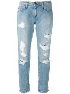 cropped distressed jeans  Current/Elliott