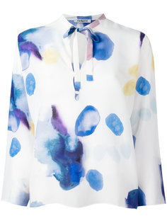 blurry print longsleeved blouse Cacharel
