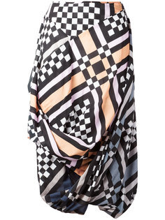 multi-print draped skirt Vivienne Westwood Anglomania