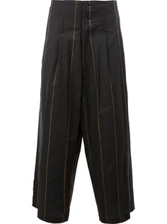укороченные широкие брюки Yohji Yamamoto