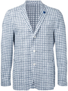 checked blazer Lardini