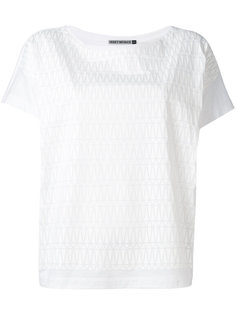 boxy printed top  Issey Miyake