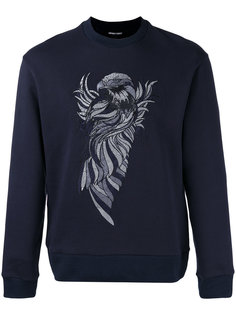 embroidered eagle sweatshirt Emporio Armani