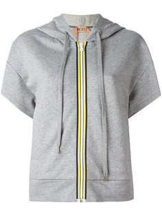 zipped short sleeved hoodie Nº21