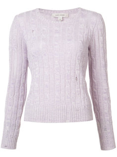 cable knit hole sweater Marc Jacobs