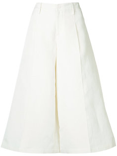 flared cropped trousers  Co