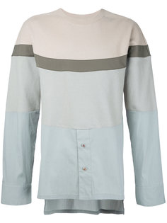 colour block shirt panel sweatshirt General Idea