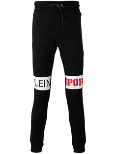 спортивные брюки с заплатками на коленях Plein Sport