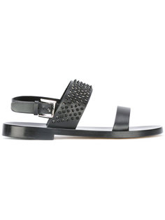 studded trim sandals  Louis Leeman