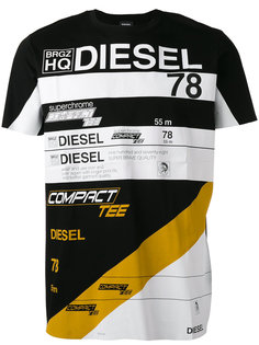 футболка с принтом с логотипом Diesel
