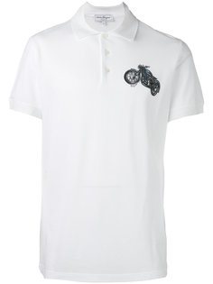 embroidered motorcycle polo shirt Salvatore Ferragamo