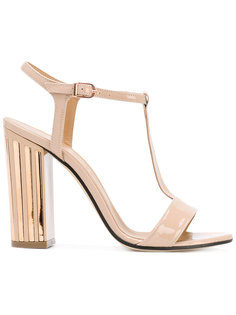 metallic detail T-strap sandals Marc Ellis