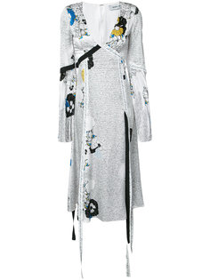 floral scripted print dress  Prabal Gurung