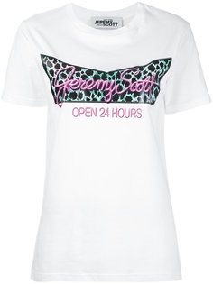 open 24hrs print T-shirt Jeremy Scott