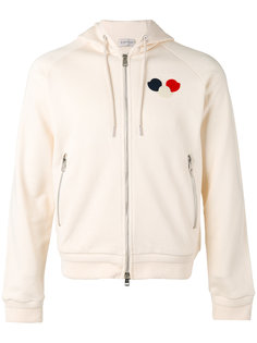 logo patch zipped hoodie  Moncler