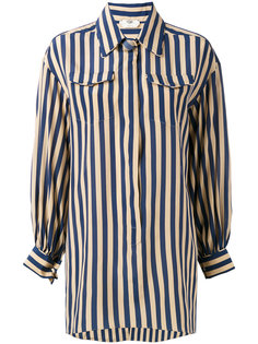 striped long sleeve shirt Fendi