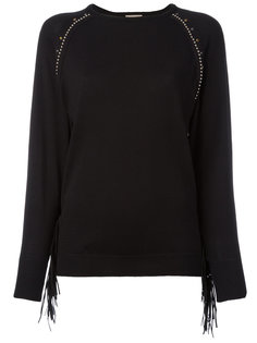 studded trim sweatshirt  Laneus