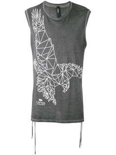 eagle print sleeveless T-shirt Tom Rebl