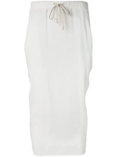 drawstring waist mid-length skirt Rick Owens DRKSHDW