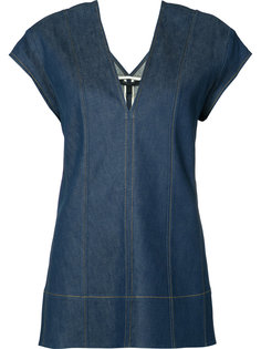 V-neck denim top Derek Lam