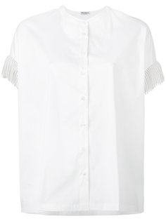 metallic fringe shirt Brunello Cucinelli