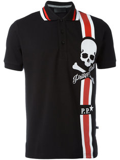 футболка-поло с принтом черепа Philipp Plein