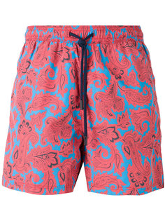 paisley floral print swim shorts Etro